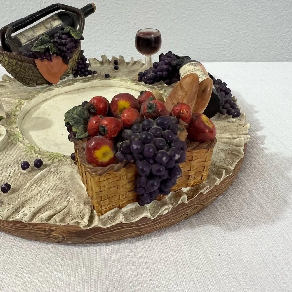 Yankee Candle large‎ wine decorative plate